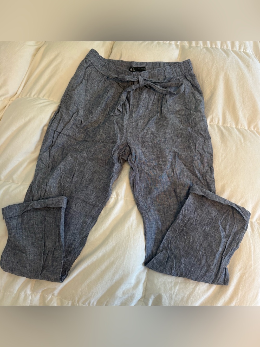 Zara Chambray Linen Pants